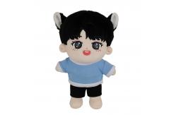 China Short Plush Cute Cartoon Doll With Polypropylene Cotton Filling supplier
