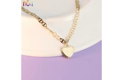 China Adjustable Womens Engraved Heart Pendant Bracelet supplier