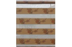China Zebra Dual Roller Blinds Horizontal Pattern For French Windows supplier