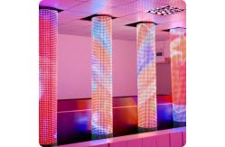 China Transparent T12 Outdoor LED Mesh Screen DC12V Energy Saving Building Exterior supplier