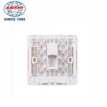ANSHI RJ45 86x86mm Single Hole Panel Telecommunication Face Plate for sale