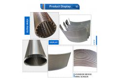 China Round Profile Wedge Wire Screen High Strength for Effective Filtration supplier