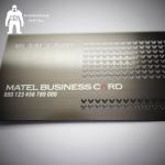 Metal Card Factory Supply Custom Logo Gun Plated Stainless Steel Metal Business Card for sale