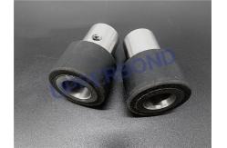 China Round Shape Black Rubber Roller Parts For Cigarette Making Machine supplier