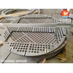 Stainless Steel Baffle Plate Flanges Tubesheet Disc For Heat Exchanger