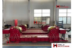 China CR-600T Bolt Adjustment Pipe Welding Rotator Steel Wheel / Tank Turning Rolls supplier