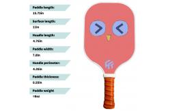 China High Rebound Fiberglass Pickleball Paddles Custom With Honeycomb Core supplier