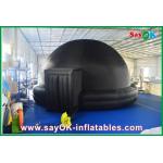 Black Inflatable Planetarium , Durable Inflatable Projection Tent Mobile Cinema for sale