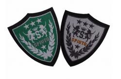 China Leather Material Elegant Custom Clothing Patches With Hook And Loop supplier