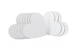 China 3mm Thickness Heart Shape Canvas Board Panels For Students And Professional Artists supplier