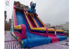 China Factory Inflatable Lilo & Stitch Slide Castle Inflatable Double Dry Slides supplier