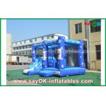 Indoor Inflatable Slide Customized 0.55mm PVC Tarpaulin Inflatable Bouncy Castle Frozen Obstacle Course For Children for sale