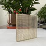 6500x3300mm Laminated Wired Glass 2mm Mesh Laminated Glass for sale