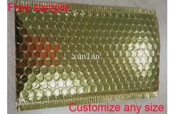 China Custom Printed Gold Self Seal Bubble Mailers , Padded Envelope Bubble Mailers Plastic supplier