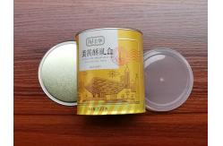 China Food Grade CMYK Printing Foil Sealed Kraft Paper Cylinders Dia 85mm For Pecans supplier