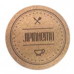 Dia8'' Durability Round Cork Trivet FSC Personalized Cork Hot Pads for sale