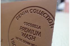 China Durable Embossed Leather Patches / Custom Logo Patches For Jeans，Bags，Clothes supplier
