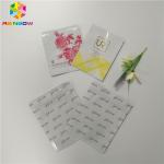 Biodegradable Plastic Foil Bags Three Side Sealed Facial Mask Packaging For Cosmetic for sale