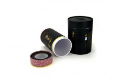 China Custom Environmental Green Black Paper Tea Packing Box Silk Screen Printing supplier