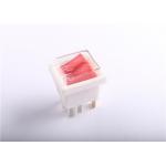 Waterproof Dual Push Button Rocker Switch , 3 Position Lighted Rocker Switch
