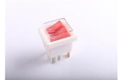China Waterproof Dual Push Button Rocker Switch , 3 Position Lighted Rocker Switch supplier