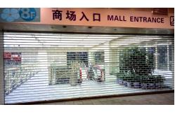 China 12mm Tube Polycarbonate Clear Roller Shutters For Mall supplier