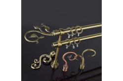 China Hollow Out Multi Shaped 300cm Copper Pipe Curtain Pole supplier