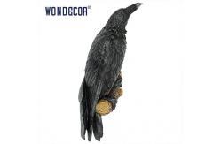 China Weatherproof Crow Bird Metal Wall Art Smooth Texture supplier