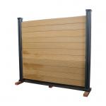 Wooden Grain Wpc Wall Fence Panel Outdoor For House for sale