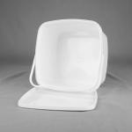 ISO9001 Certification White Square Plastic Buckets 3 Liter