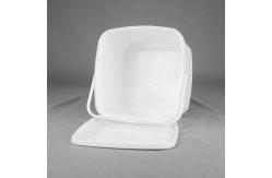 China ISO9001 Certification White Square Plastic Buckets 3 Liter supplier