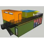 20GP Combined Modular Shipping Container House With PVC Floor for sale