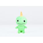Green Color Machine Washable Stuffed Animals Customized Logo Cute Design for sale