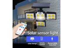 China Wall Mount Solar Garage Four Heads Led Motion Sensor Security Light supplier