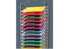 China 30 Wire Layers Book Display Rack For A3 Paper KD Construction supplier