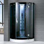 Tempered Glass Sliding Door Enclosed Steam Shower Cabins Aluminum Frame