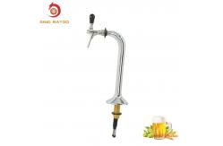 China One Way Chrome Plated Single Faucet Beer Tower For Brass Beer Dispenser supplier