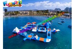 China Floating Inflatable Water Parks  , Giant  0.9mm Inflatable Water Toys For Hire supplier
