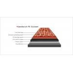 Sandwich Running Tracks System Synthetic Rubber Running Track Material for sale