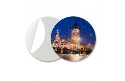 China Halloween Window 3D Lenticular Stickers PET 0.6MM With Offset Printing supplier