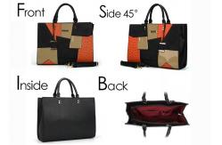 China Waterproof Practical Purse Set For Ladies , Abrasion Resistant PU Leather Tote supplier