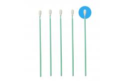 China TX761 Lint Free Green Stick Optical Cleaning Polyester Swab ESD Cleanroom Swab supplier