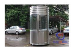 China Stainless Steel 1 Man Prefabricated Security Guard Houses supplier