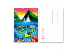 China 11x16cm Paris Eiffel Tower Day - Night 3D Lenticular Postcard With CMYK Printing supplier