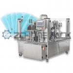 Double Liquid Materials Mixed Gel Packaging Machine Chemical Reaction Gel Paste Equipment Pouch for sale