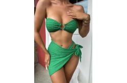 China Special Fabric Three Piece Swimwear Bikini Ladies Swimsuit 3 Piece supplier