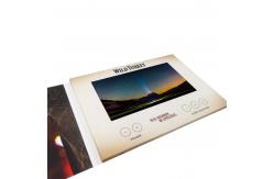 China Paper Craft LCD Video Brochure Card 10.1 inch 1024x600 Resolution supplier