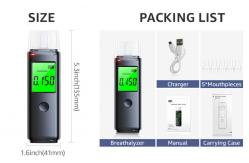 China Home Personal Alcohol Breathalyzer Digital Alcohol Tester  With Lowing Reminder supplier