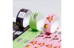 China Waterproof Tyvek Paper Wristbands Customizable and Printable for Festivals supplier