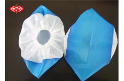 China Disposable Waterproof Half Laminated CPE Shoe Cover 8g 8.5g supplier